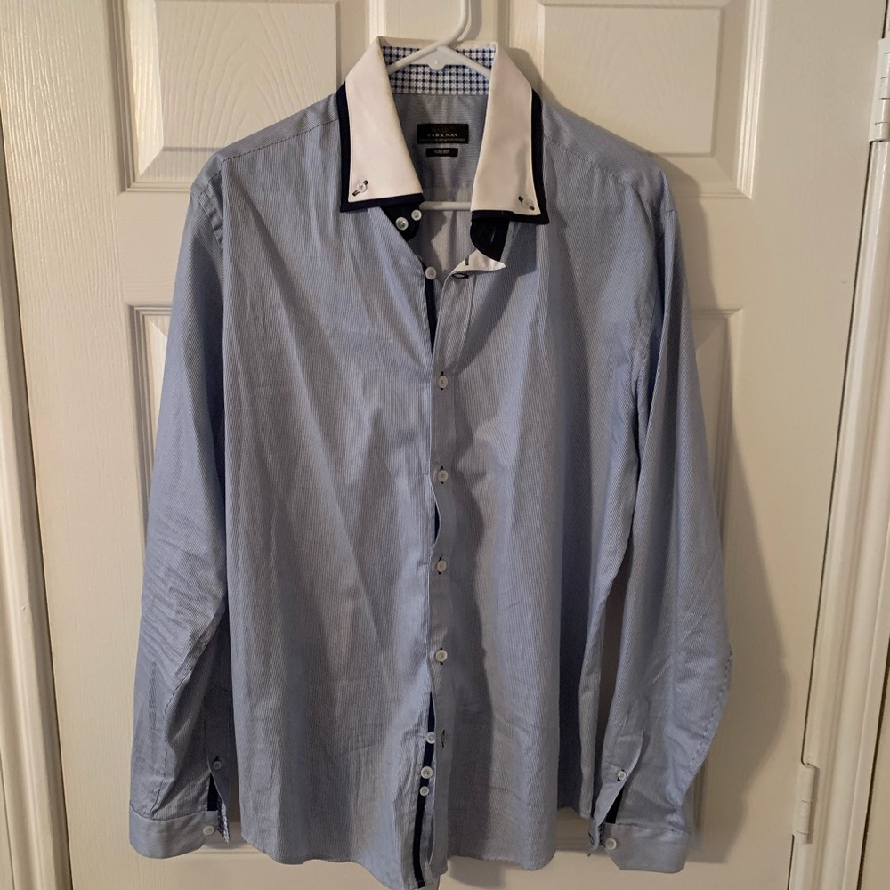 Zara man button down slim fit